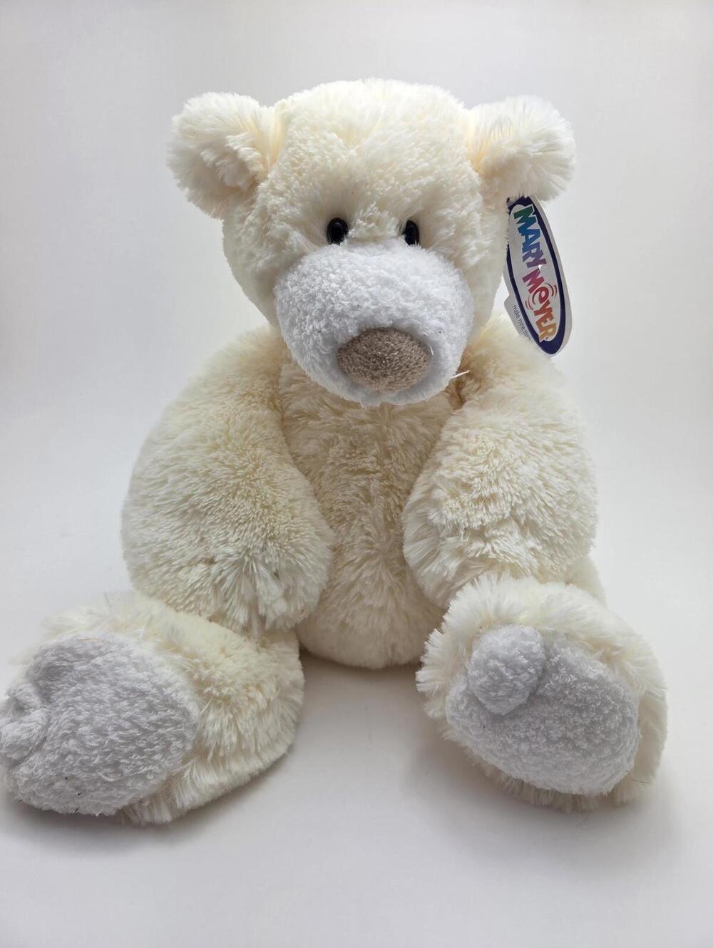 Vintage Mary Meyer Creamy Yellow Teddy Bear Plush Floppy Soft (13 inch)
